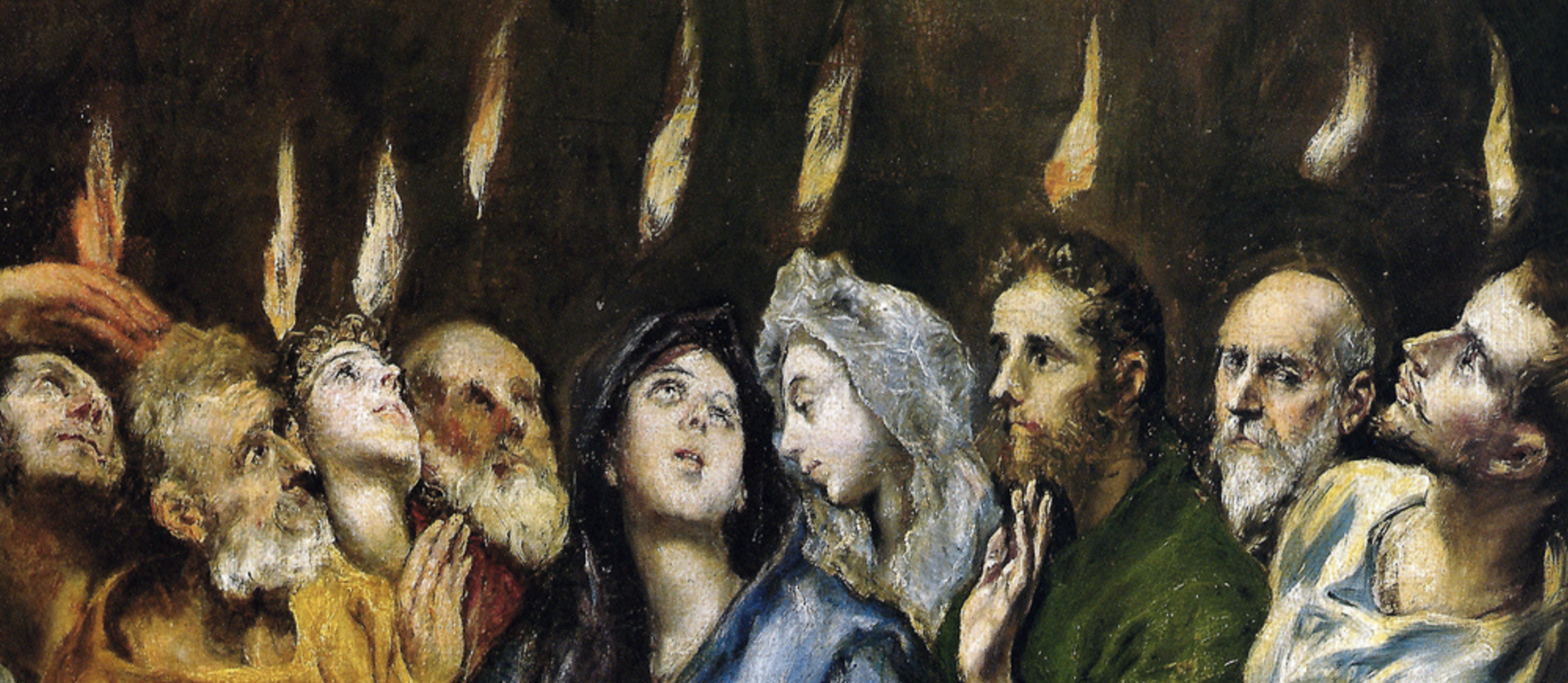 Detail from El Greco's Pentecost